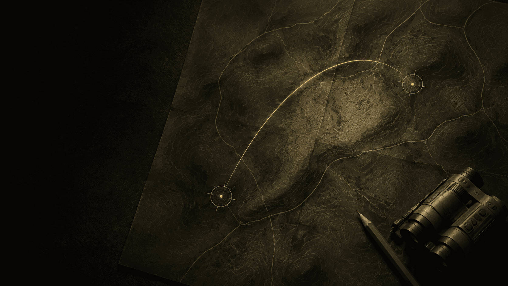 Original tactical map illustration with a firing arc